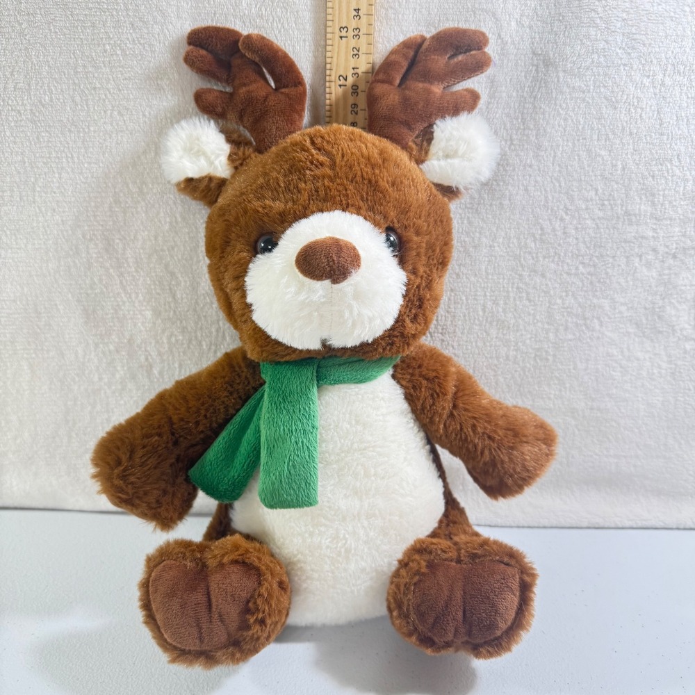 Warmies Microwaveable Plush Reindeer Brown White Holiday Weighted Stuffed Animal